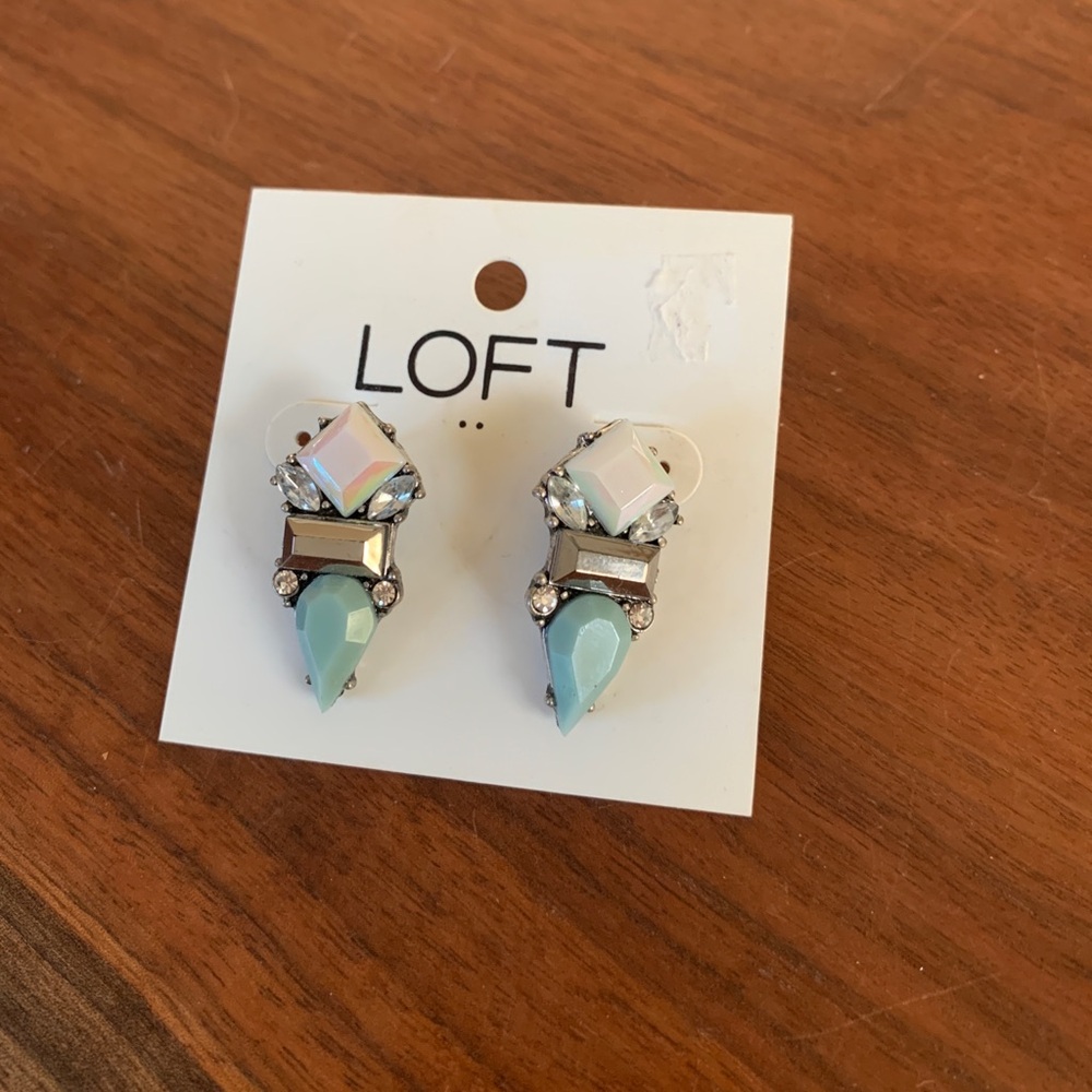 NWT Loft gem earrings